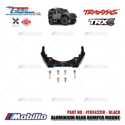 GPM Part #TRX4331R Aluminium Rear Bumper Mount RC Upgrade Traxxas TRX-4 Crawler Adventure