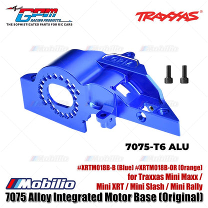 GPM Part #XRTM018B 7075 Alloy Integrated Motor Base (Original) for Traxxas Mini Maxx / Mini XRT / Mini Slash / Mini Rally Upgrade