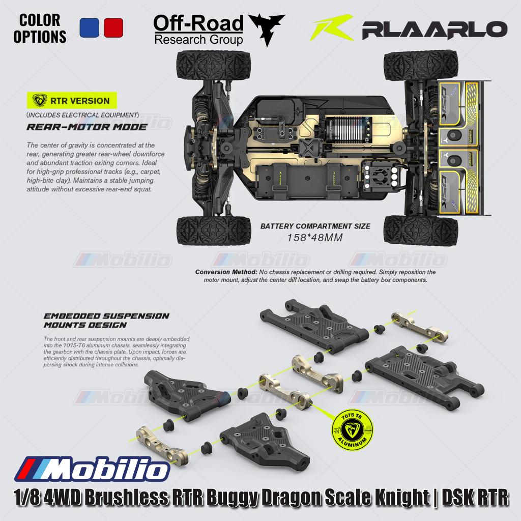 Rlaarlo Dragon Scale Knight | DSK 1/8 Scale 4WD Brushless RC Buggy RTR