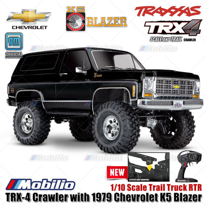 Traxxas 82276-4 TRX-4 1979 Chevrolet K5 Blazer 4X4 Skala 1/10 Truk Trail TRX4 RC Crawler Petualangan Tanpa Klip