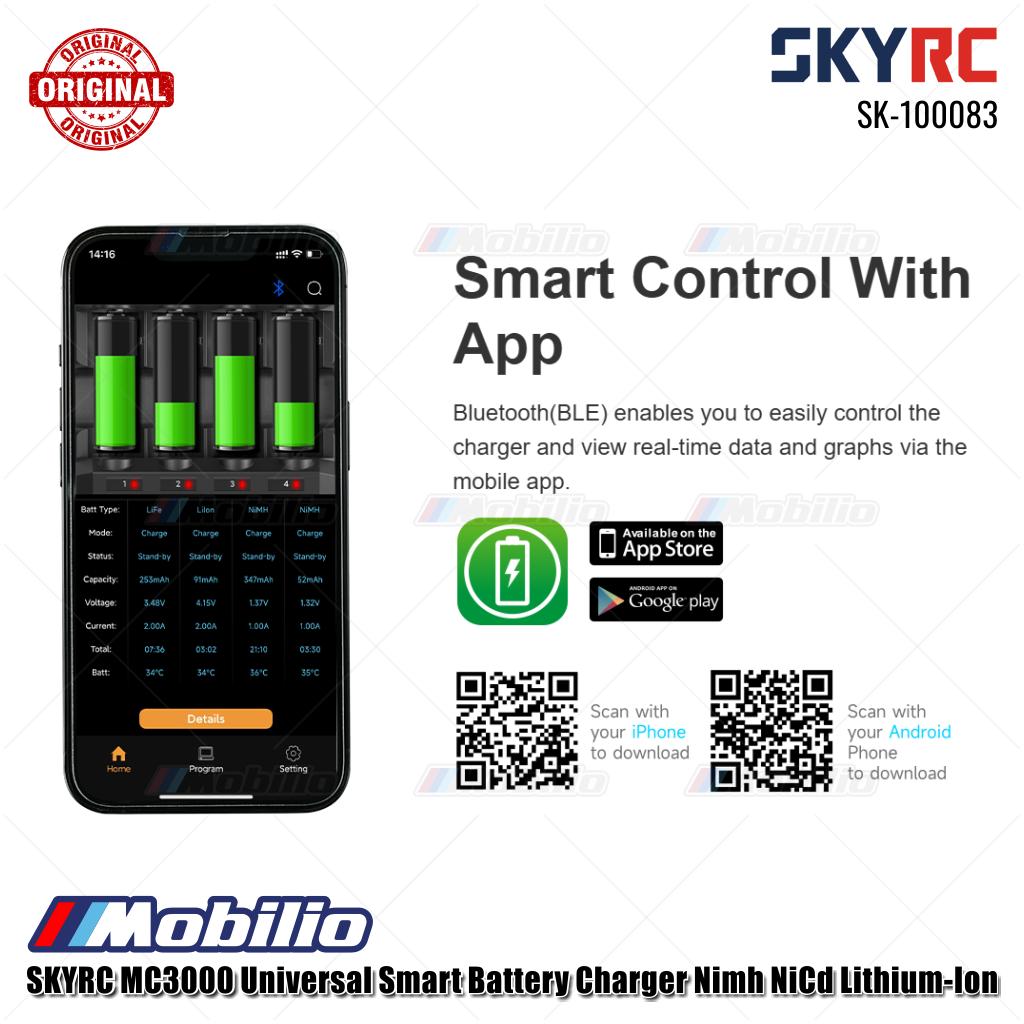 SKYRC #SK-100083 MC3000 Pengisi Daya Baterai Universal Cerdas Nimh NiCd Lithium-Ion