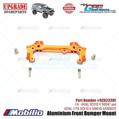 GPM Part #SCX2330F Aluminium Front Bumper Mount AX31392 RC Upgrade Axial SCX10 II Crawler Adventure