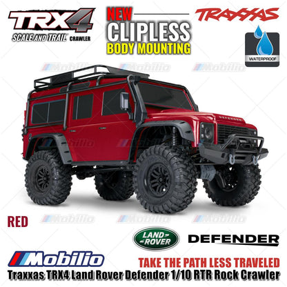 Traxxas 82256-4 TRX4 Land Rover Defender 1/10 RTR Rock Crawler New Clipless