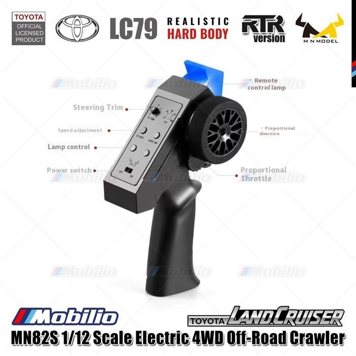 MN82S 1/12 Scale Electric 4WD Off-Road Crawler Toyota Land Cruiser LC79 Car Adventure  Remote Control