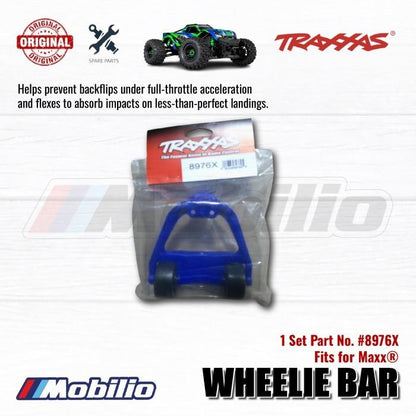 Traxxas Part #8976X Wheelie Bar Blue for RC Maxx Monster Truck