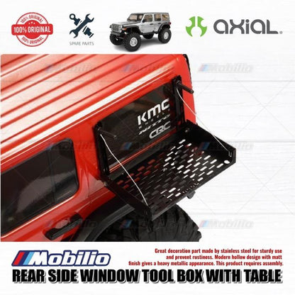 GPM Part #SCX3ZSP1 Rear Side Window Tool Box W. Table for Axial SCX10 III Jeep Wrangler