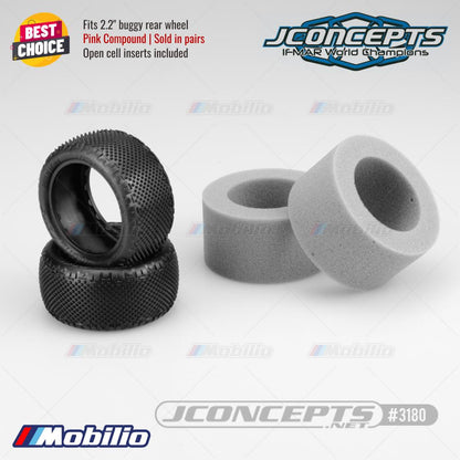 JConcepts #3180-010 Pin Swag - 2.2 Rear Tire Pink Compound Fits 2.2" Buggy Rear Wheel