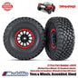 Traxxas Part #8474 Tires Wheels Assembled Glued Method Race Wheels 101 Beadlock Wheels BFGoodrich Baja KR3 Tires 2 Pcs