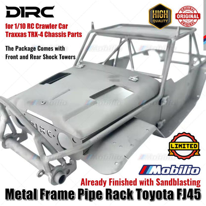 D1RC Upgrade Part Metal Frame Pipe Rack Toyota FJ45 with Sandblasting for 1/10 RC Crawler Car Traxxas TRX-4 Chassis Parts