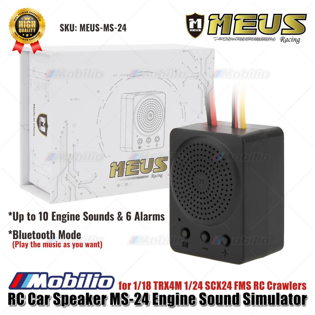 MEUS Racing RC Car Speaker MS-24 Simulator Suara Mesin MEUS-MS-24 untuk 1/18 TRX4M 1/24 SCX24 FMS RC Crawlers