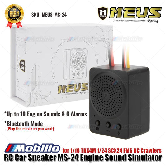MEUS Racing RC Car Speaker MS-24 Simulator Suara Mesin MEUS-MS-24 untuk 1/18 TRX4M 1/24 SCX24 FMS RC Crawlers