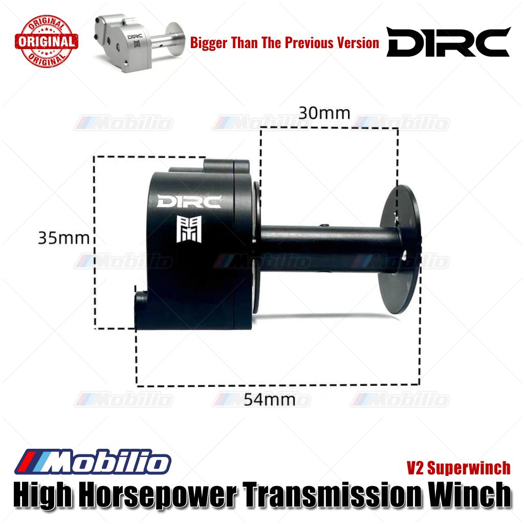 Derek D1RC V2 Superwinch Transmisi Winch Tenaga Kuda Tinggi untuk RCRFC RC Crawler