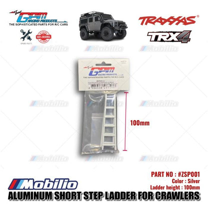 GPM Part #ZSP001 Aluminum Short Step Ladder for Crawlers Traxxas TRX4 Axial SCX10