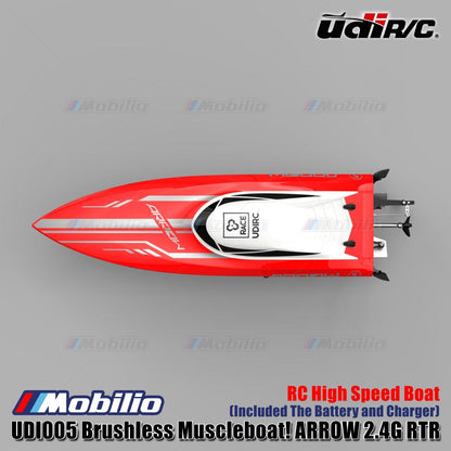 UDIR/C UDI005 Brushless Muscleboat! ARROW 2.4G RC High Speed Boat RTR