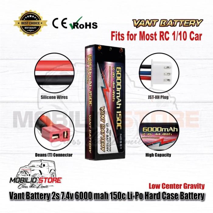 Baterai Hard Case Li-Po LCG Graphene Vant 2S 7.4V 6000 mAh 150C