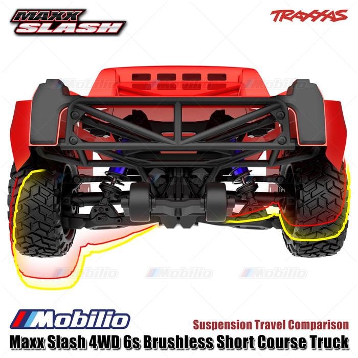 Traxxas 102076-4 Maxx Slash 4WD 6s Brushless Short Course Truck RTR Rakitan Lengkap Siap Balap Sistem Radio TQi 2.4 GHz VXL-6s Model 102076-4