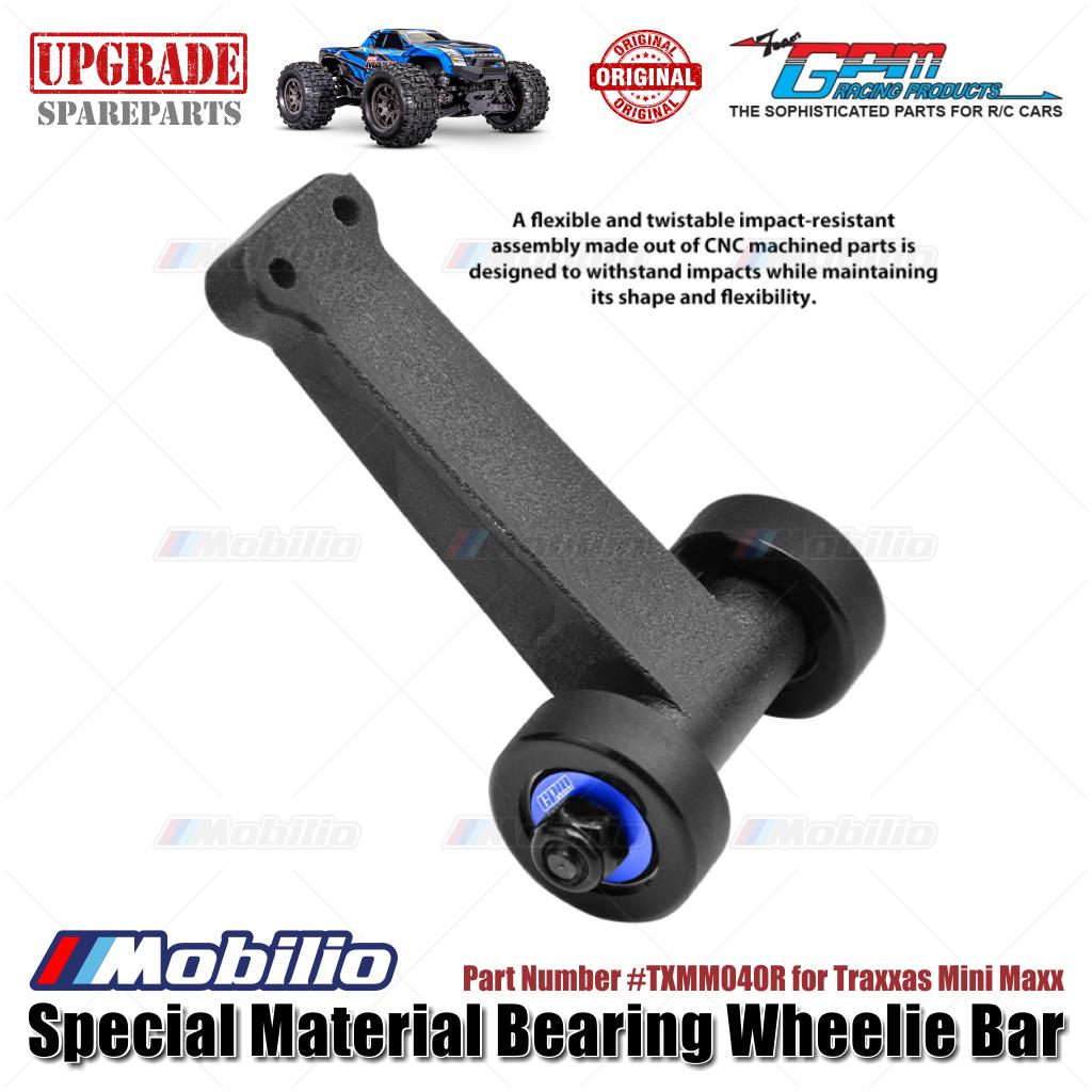 GPM Part #TXMM040R Special Material Bearing Wheelie Bar for RC Traxxas Mini Maxx
