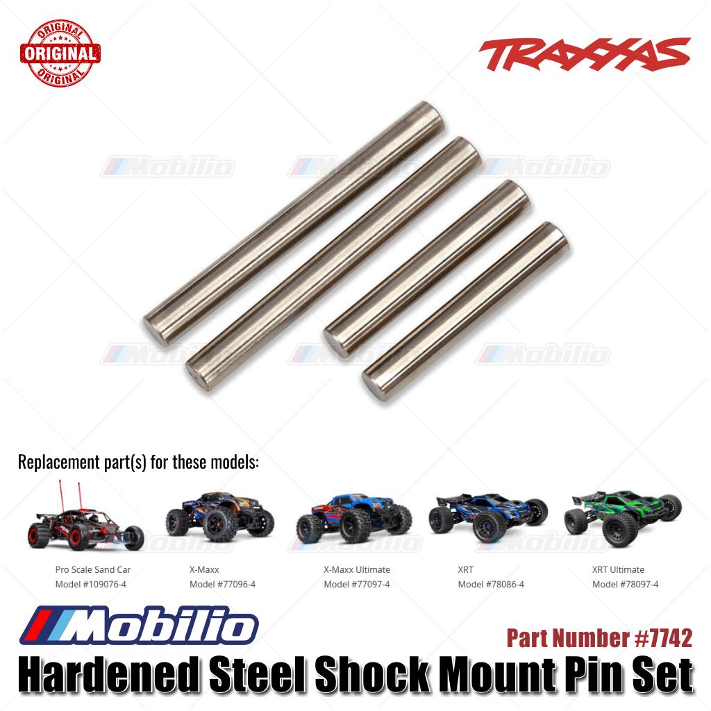 Traxxas Part #7742 Hardened Steel Shock Mount Pin Set for Pro Scale Sand Car X-Maxx XRT