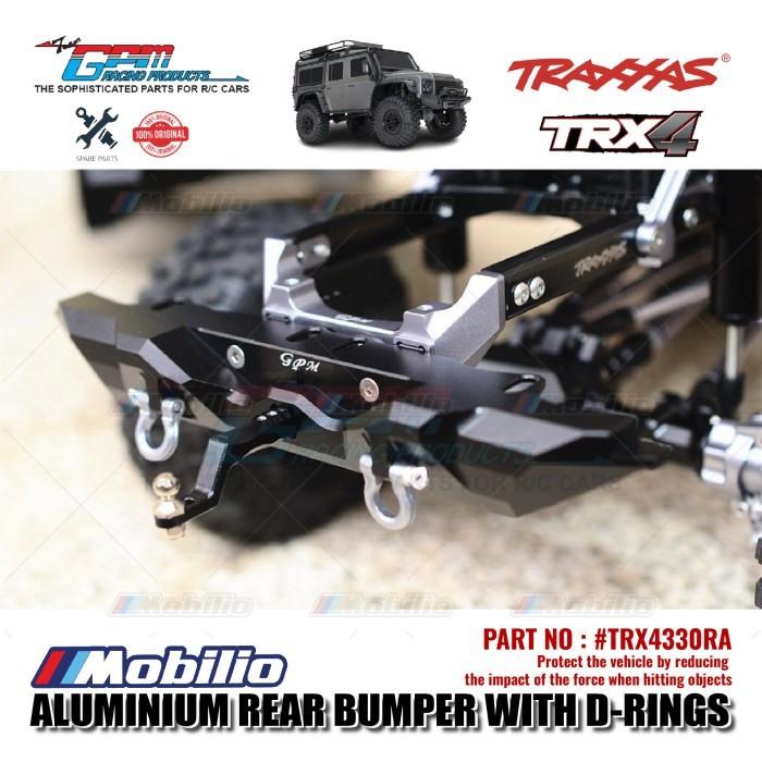 GPM Part #TRX4330RA Aluminium Rear Bumper With D-rings Traxxas TRX-4 Defender Trail Crawler