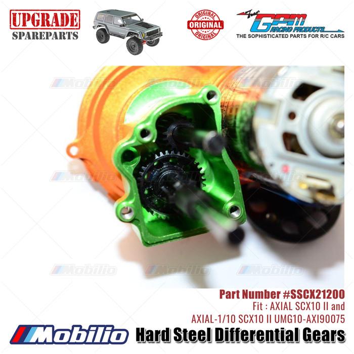 GPM Part #SSCX21200 Hard Steel Differential Gears Set RC Axial SCX10 II Crawler Adventure
