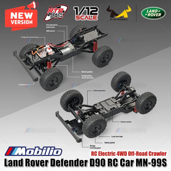 RC MN99S 1/12 Rock Crawler Model D90 Offroad 4WD Full Propo RTR All New Version Official Licensed Land Rover Upgraded Edition 2024