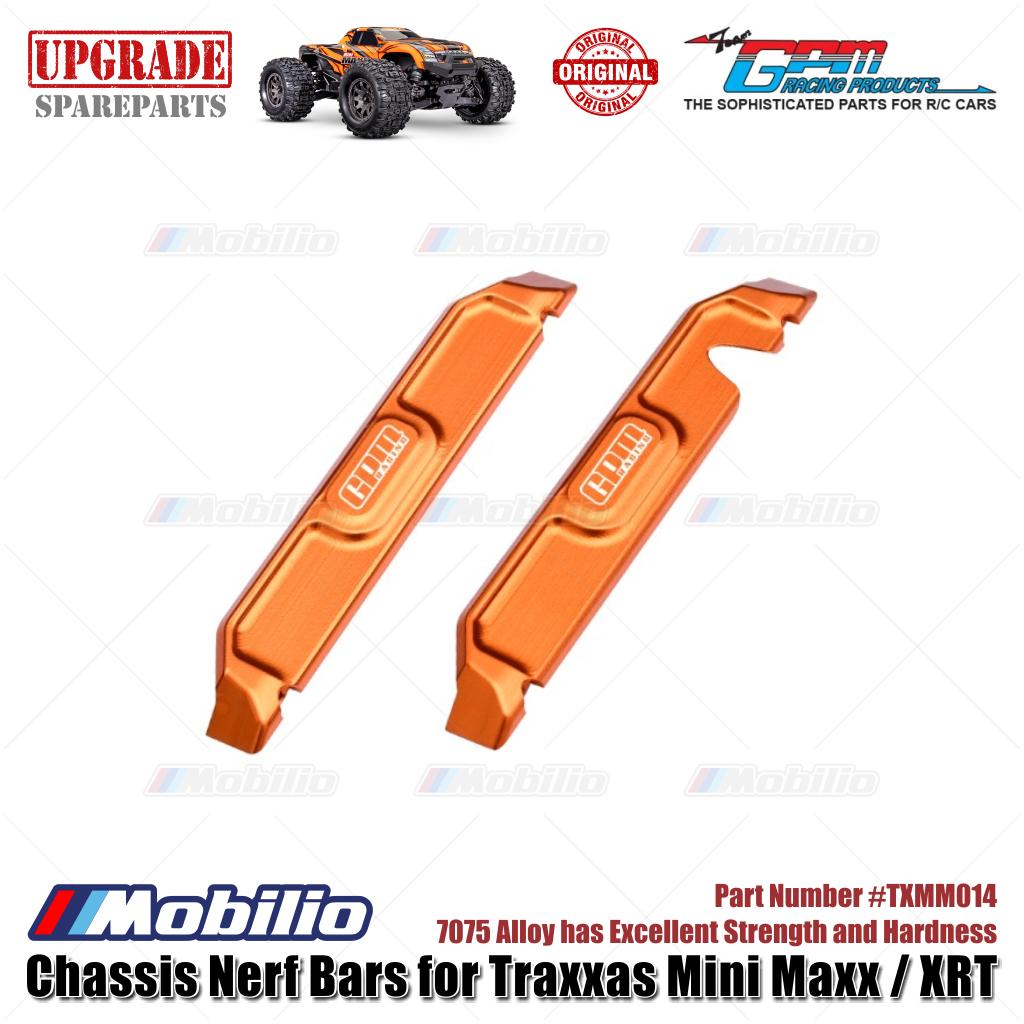 GPM Part #TXMM014 7075 Alloy Chassis Nerf Bars for RC Traxxas Mini Maxx / Mini XRT