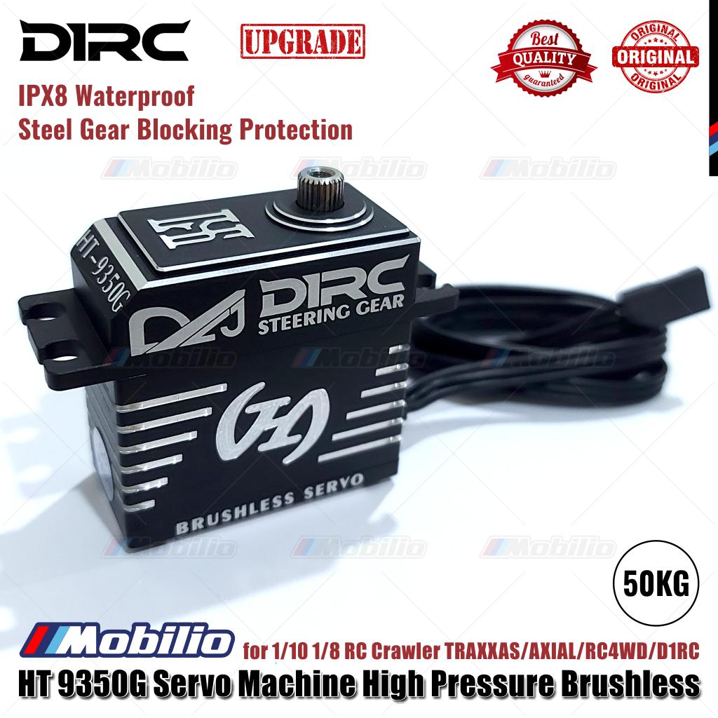 D1RC Steering Gear HT 9350G Servo Machine Tekanan Tinggi Brushless Tahan Air untuk 1/10 1/8 RC Crawler Adventure