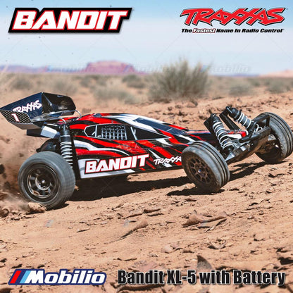 Traxxas 24254-8 Bandit XL-5 with Battery RC 2WD RC Race Buggy Fully Assembled Waterproof  Ready-To-Race RTR 2.4 GHz