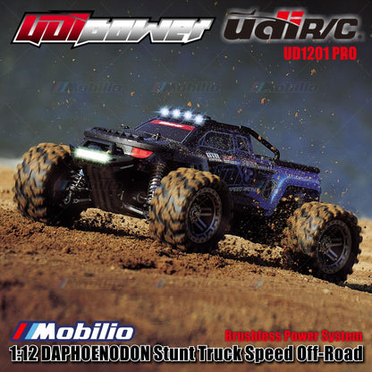 UDIR/C UD1201 PRO 1:12 DAPHOENODON Stunt Truck RC Speed Off-Road Brushless Power System RTR
