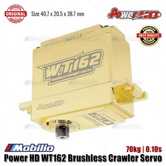 Power HD WT162 Brushless Crawler Servo 70kg | 0.10s Pure Brass Material Case Waterproof
