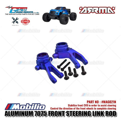 GPM Part #MAG021N Alloy Front Steering Block Arrma Granite Big Rock Senton Vortexs Typhon 4X4 Buggy Monster Truck  Remote Control