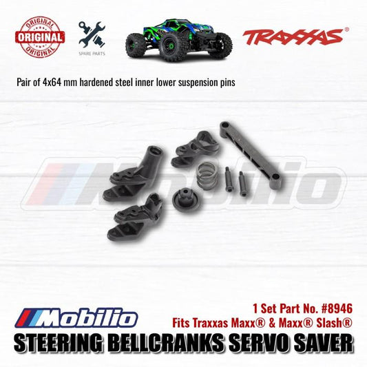Traxxas Part #8946 Steering Bellcranks with Support for RC Slash Maxx