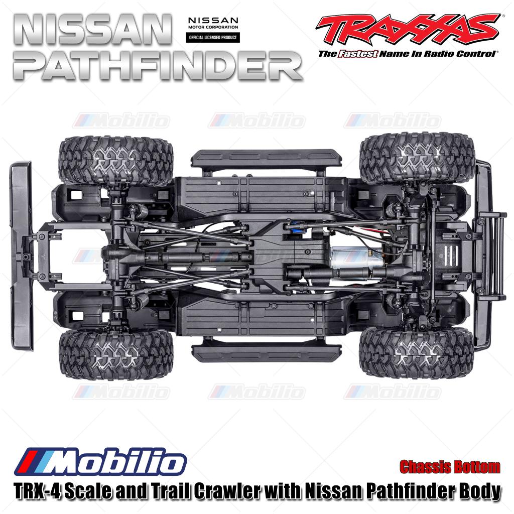 Traxxas 110056-4 TRX-4 Scale and Trail Crawler dengan Nissan Pathfinder RC 1/10 4X4 Tahan Air RTR 2.4GHz TQi Adventure