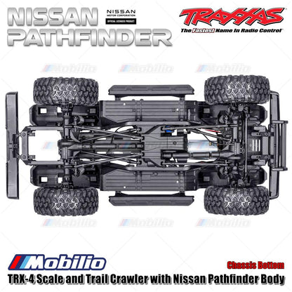 Traxxas 110056-4 TRX-4 Scale and Trail Crawler dengan Nissan Pathfinder RC 1/10 4X4 Tahan Air RTR 2.4GHz TQi Adventure