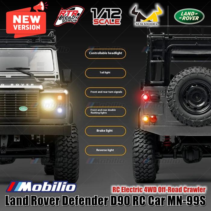 RC MN99S 1/12 Rock Crawler Model D90 Offroad 4WD Full Propo RTR All New Version Official Licensed Land Rover Upgraded Edition 2024