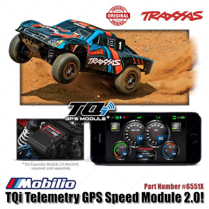 Traxxas Part #6551X TQi Telemetry GPS Speed Module 2.0! Uses GPS and GLONASS Global Positioning for Accurate, Real-Time Speed