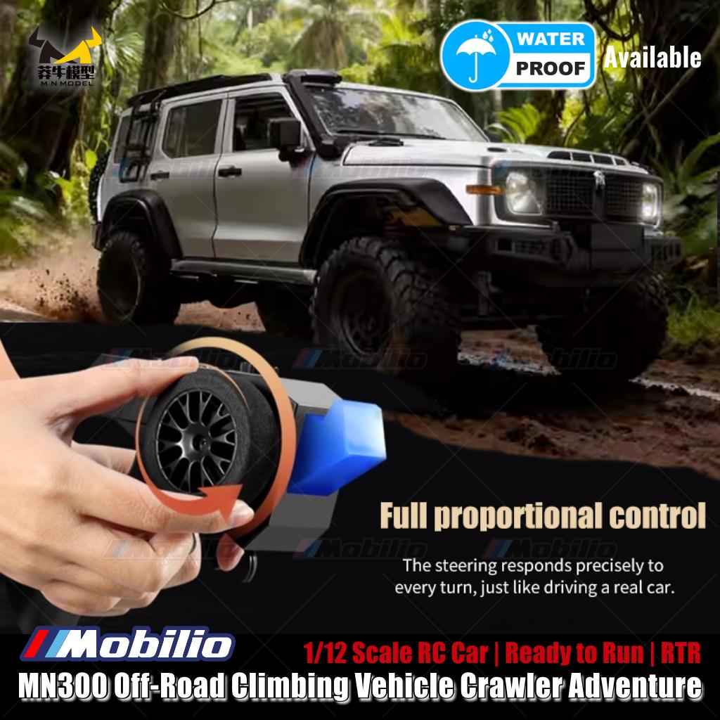 TopFire MN300 Tank 300 Top Fire Off-Road Climbing Vehicle Crawler Adventure 1/12 Scale RC Car RTR 2.4GHz Full Proportional Waterproof Available Mobilio