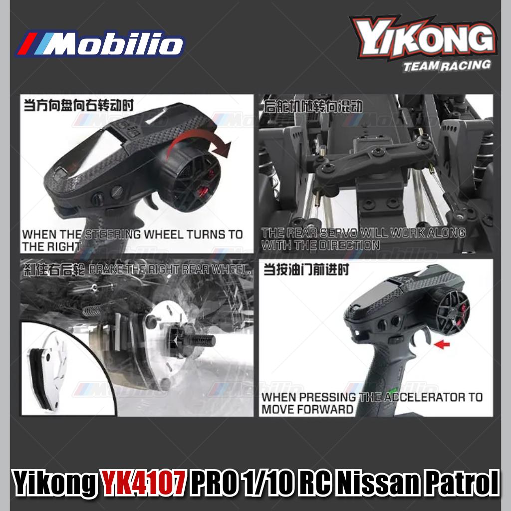 Yikong YK4107 PRO 1/10 RC Brushless System Rock Road Vehicle Crawler Adventure 2.4GHz RTR Remote Control