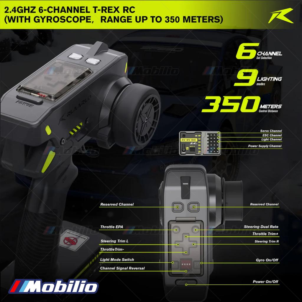Rlaarlo XTS-S10 Mobil Reli RC Skala 1/10 4WD Sensored Brushless ESC yang Dapat Diprogram dengan Tampilan Realistis (RTR)