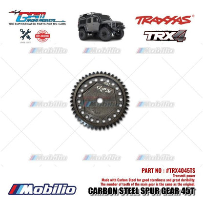GPM Part #TRX4045TS Carbon Steel Spur Gear 45T Traxxas TRX-4 TRX-6 Crawler Adventure