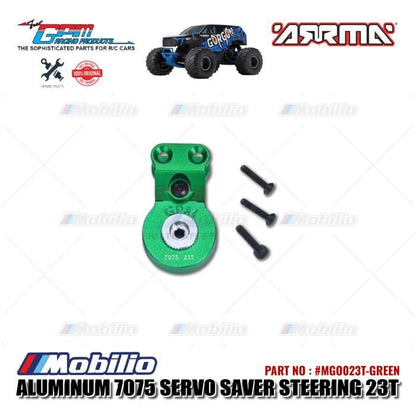 GPM Part #MGO023T Aluminum 7075 Servo Saver Steering 23T with Built-in Spring Arrma Gorgon Mega Monster Truck