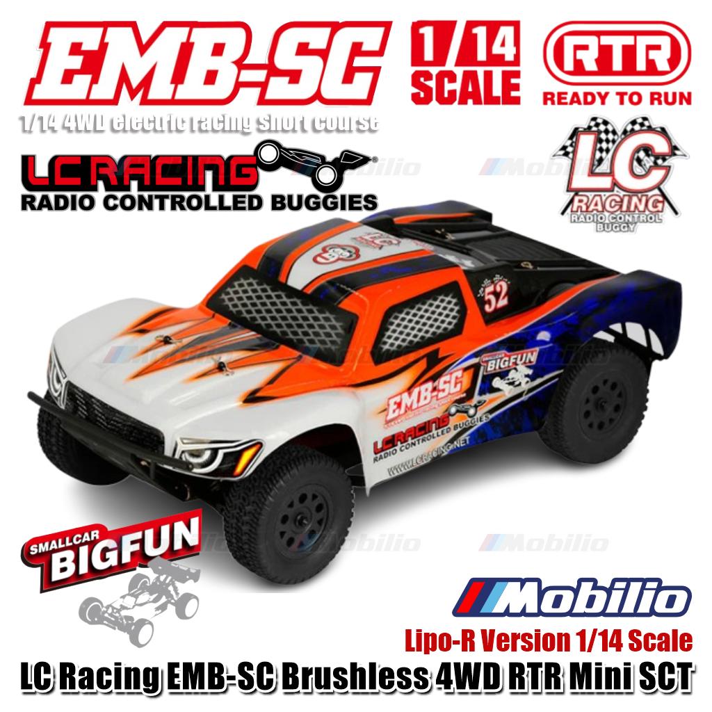 LC Racing EMB-SC Brushless 4WD Mini Short Course Truck Lipo-R Version 1/14 Scale RTR