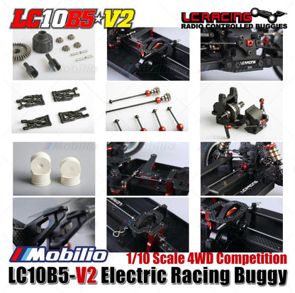 LC Racing LC10B5-V2 Electric Racing Buggy RC 1/10 Scale 4WD Competition Center Differential