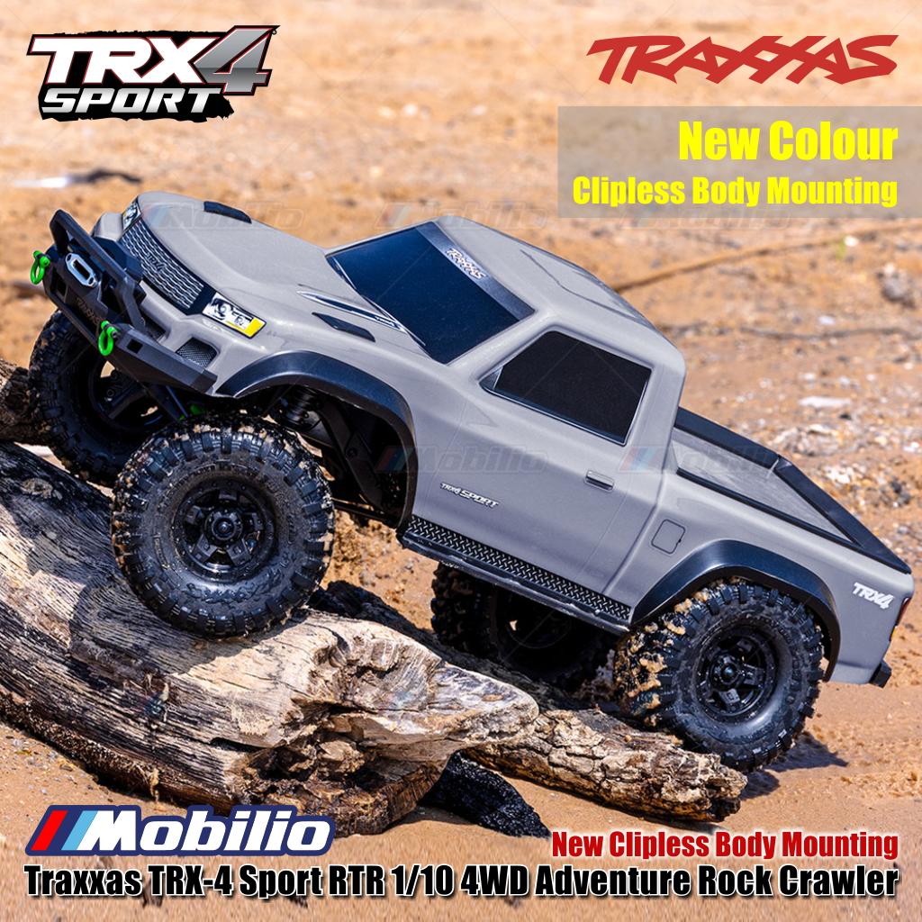Traxxas 82224-4 TRX-4 Sport 1/10 Scale 4X4 Trail Truck Waterproof Electronics with TQ 2.4 GHz 2-Channel Radio System RTR