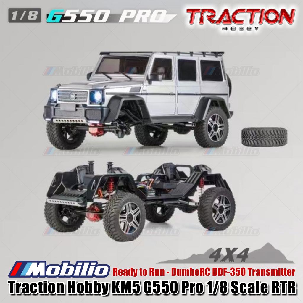 Traction Hobby G550 Pro KM5 Mobil RC Crawler Skala 1/8 Kendali Jarak Jauh Petualangan RTR