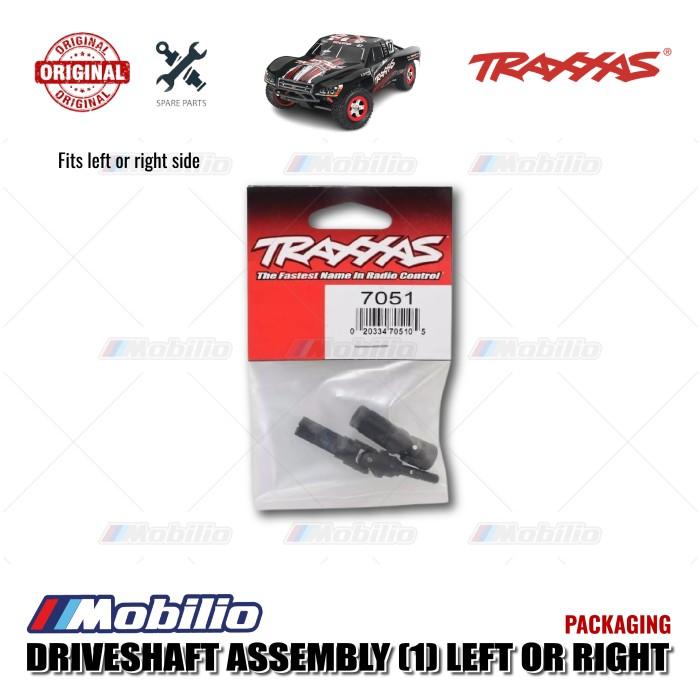 Traxxas Part #7051  Driveshaft Assembly (1) left or right (1/16 Slash) (fully assembled, ready to install)/ 3x10mm screw pin (1) for RC 1/16 Slash
