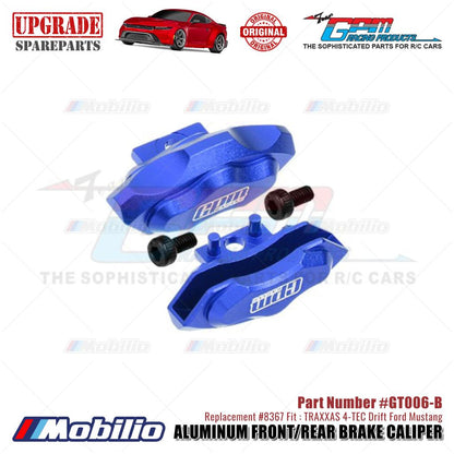 GPM Part #GT006 Aluminum Front/Rear Brake Caliper #8367 Traxxas 4-TEC Drift Ford Mustang