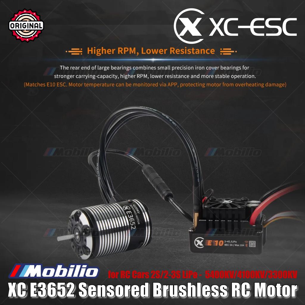 Motor RC Brushless Sensored XC-ESC E3652 2S/2-3S LiPo 5400KV/4100KV/3300KV untuk Mobil RC