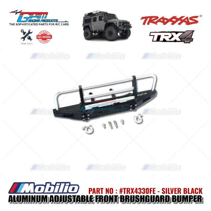 GPM Part #TRX4330FE Aluminum Adjustable Front Brushguard Bumper Traxxas TRX-4 Defender Trail Crawler