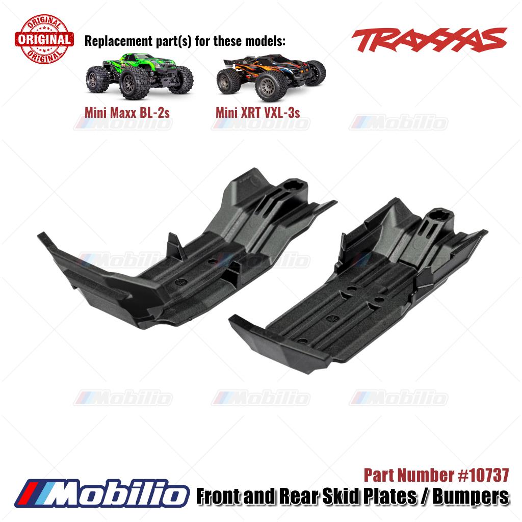 Traxxas Part #10737 Front and Rear Skid Plates / Bumpers for RC Mini Maxx BL-2s Mini XRT VXL-3s